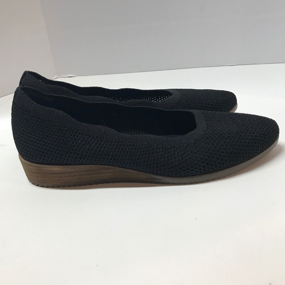 Skechers Cleo Black Knit Slip-On Flats - Picture 11 of 11